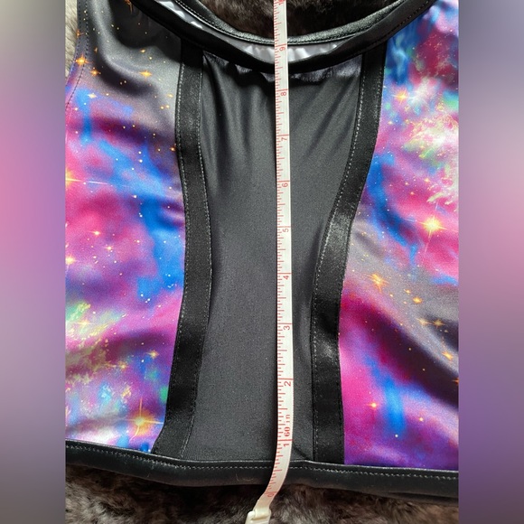 Blackmilk Galaxy Super Nova Network Swim Crop size S - Picture 7 of 11